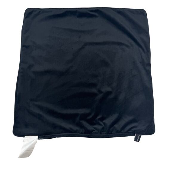 Rodeo Home Black White Textured Chic Velvet Decorative Pillow Covers Set Of Two - Picture 5 of 9